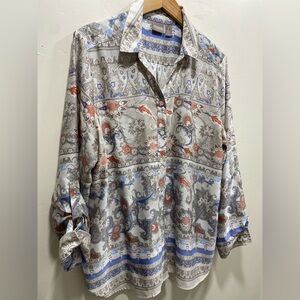 Chico’s flowey XL pretty top